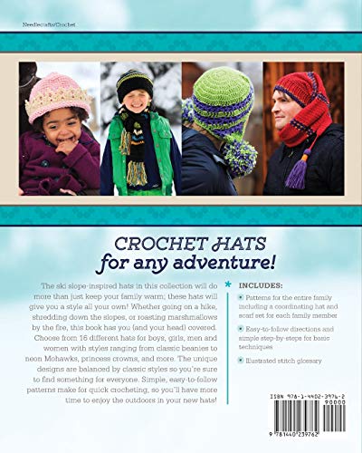 Easy Weekend Crochet Hats: A Ski-Style Collection for the Entire Family