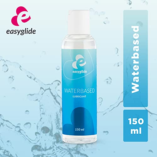 EasyGlide Lubricante a Base de Agua - Lubricantes Sexuales Estimulantes - No Pegajoso, Apto para Preservativos y Seguro para Usar con Juguetes Sexuales - 150 ml