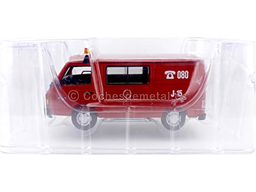 Editorial Salvat 1987 Furgoneta Mercedes-Benz MB 180 [Z-6812-AG] Brigada Bomberos Zaragoza Rojo/Blanco 1:43 SP12