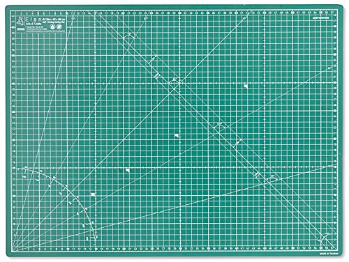 Elan Base de Corte A2 Verde, Alfombrilla de Corte para Patchwork, Base de Corte Autocicatrizante, Tabla de Corte Costura, Alfombrilla Corte Autorregenerable, Alfombra de Corte 60cm x 45cm