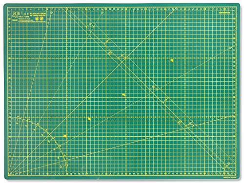 Elan Base de Corte A2 Verde, Alfombrilla de Corte para Patchwork, Base de Corte Autocicatrizante, Tabla de Corte Costura, Alfombrilla Corte Autorregenerable, Alfombra de Corte 60cm x 45cm