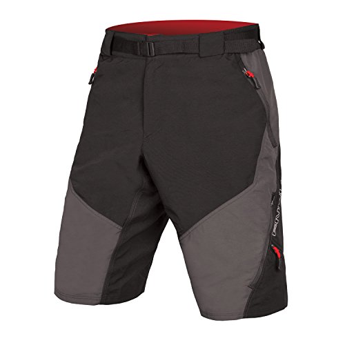 ENDURA Hummvee Short II Pantalón Corto de Ciclismo, Hombre, Gris, L