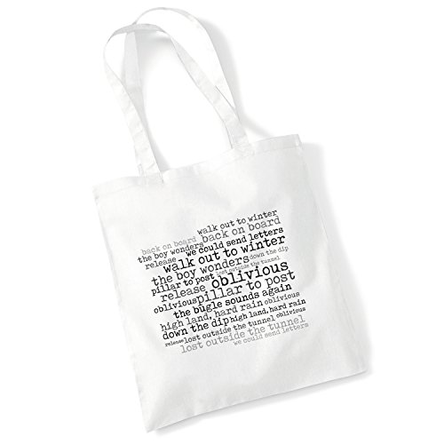 Estudio de arte Tote Bag – Aztec Camera – Alta tierra, duro lluvia – '56 Continental – Álbum de Música letras de canciones art print Póster Playa Gimnasio Festival bolsa regalo