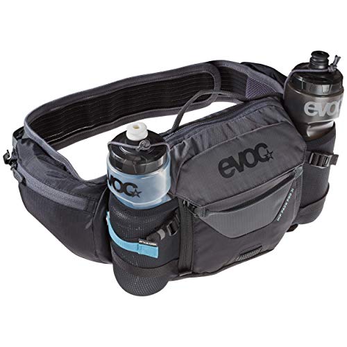 EVOC Sports GmbH Hip Pack Pro 3l + 1, 5l Bladder Riñonera, Unisex Adulto, Gris y Rojo, Talla única