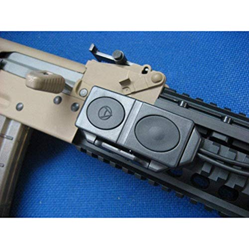 EX177 Element airsoft Tienda oficial Conjunto de interruptor de linterna táctica e interruptores de cinta Interruptor de presión Montaje Pulse Interruptor remoto táctico de encendido y apagado DE