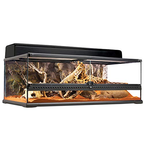 EXO TERRA Exoterra Terrario Grande Low de 121 L, 90 x 45 x 30 cm, 90x45x30 cm (Paquete de 1)