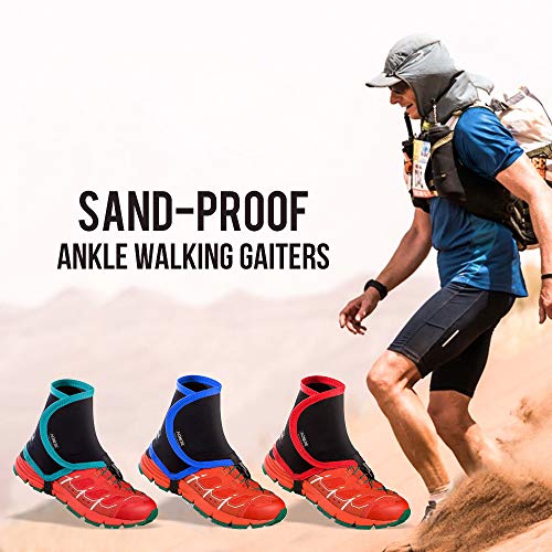 Explopur Polainas de Rastro Bajo - Cubre Los Zapatos al Aire Libre Tobillo Gaiter Arena Protector Gaiter Low Trail Gaiter Hombres Mujeres Corriendo Maratón Gaiters