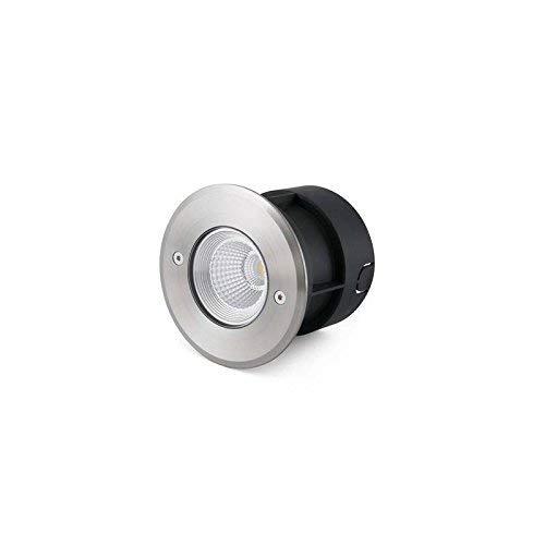 FARO BARCELONA 70588 - Suria Empotrable (Bombilla incluida) LED, 24°, 3W, Cuerpo de Aluminio, Acero INOX 316, Cristal