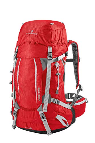 Ferrino Finisterre 48 - Mochila de senderismo unisex, Unisex adulto, Mochila de trekking, 75735HRR, rojo, 48 Litri