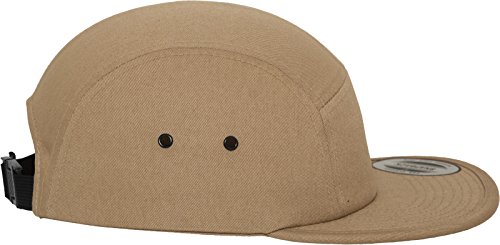 Flexfit Mütze Classic Jockey Cap - Gorra de Ciclismo para Hombre, Color Beige, Talla única