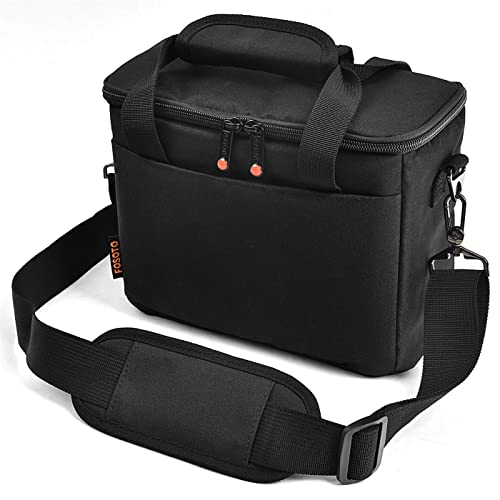 FOSOTO Bolsa Funda Cámara Réflex Digital DSLR SLR Antigolpe Impermeable de Hombro para 1 Cámara ,1 ó 2 Lentes y Accesorios de Fotos para Canon 700D 1200D 600D, Nikon Sony a7 II a6400, Panasonic