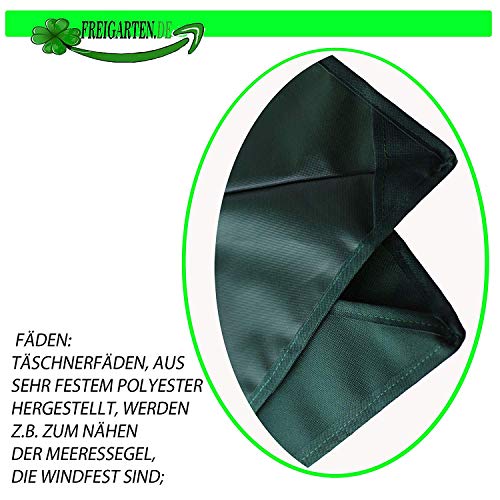 freigarten.de Techo de repuesto para cenador de 3 x 3 m, resistente al agua, material: Panama PCV Soft 370 g/m², extra fuerte, modelo 1 (verde)