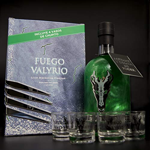 Fuego Valyrio ICE PACK - Incluye 4 vasos de chupitos oficiales