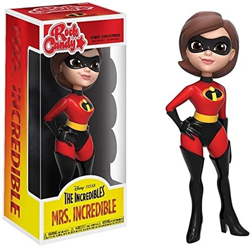 Funko- Incredibles Disney Figura Rock Candy Elastigirl (20008)