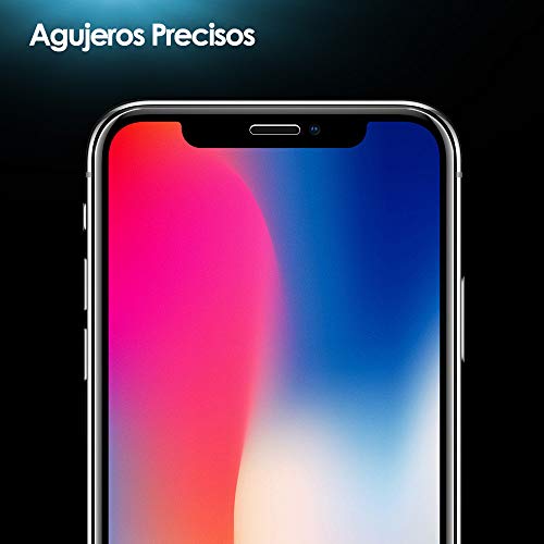 G-Color Protector Pantalla de iPhoneX/XS/iPhone10, [2 Piezas], Cristal Vidrio Templado de 3D [Cobertura Completa] [Anti-choque][Alta definición], Protector de Pantalla para iPhoneXS/X/iPhone10