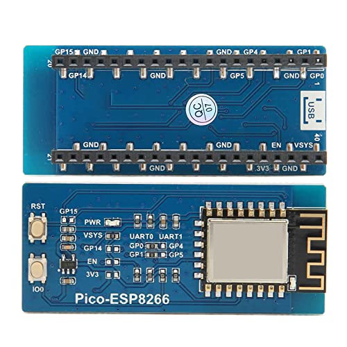 Gaeirt Módulo WiFi ESP8266, Botón de Función Comunicación UART Pi Pico Placa de Expansión WiFi Protocolo TCP/UDP para la Industria para Reparación