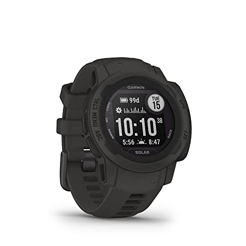 Garmin Instinct 2S Solar - Resistente reloj inteligente con GPS, Negro