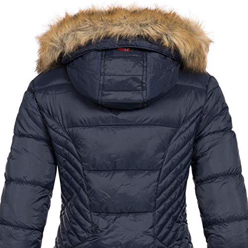 Geographical Norway Abby - Chaqueta Acolchada para Mujer (Marino, M)