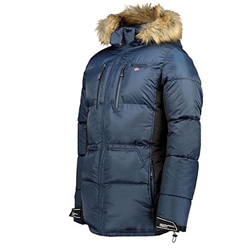 Geographical Norway – Chaqueta de plumas, chaqueta de invierno exterior, chaqueta funcional para hombre azul marino X-Large