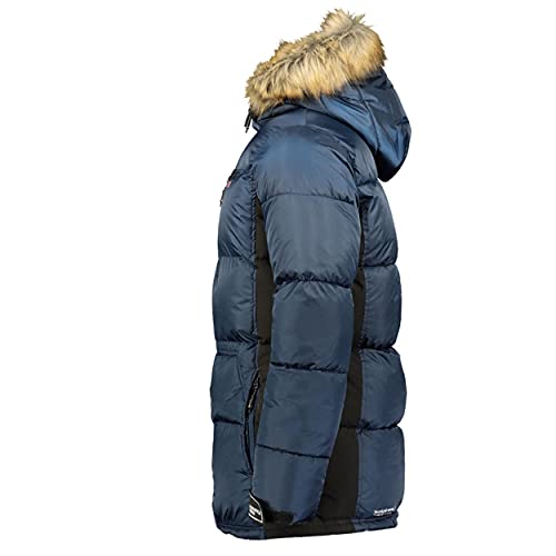 Geographical Norway – Chaqueta de plumas, chaqueta de invierno exterior, chaqueta funcional para hombre azul marino X-Large