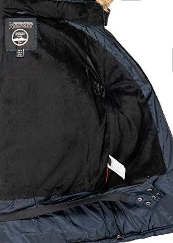 Geographical Norway – Chaqueta de plumas, chaqueta de invierno exterior, chaqueta funcional para hombre azul marino X-Large