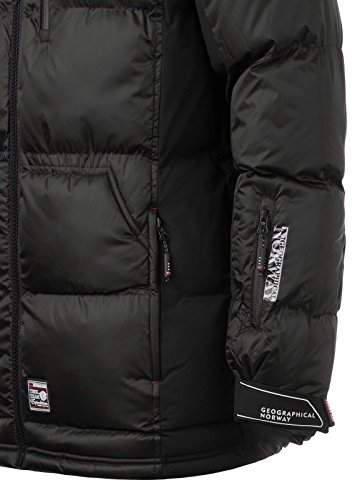 Geographical Norway danone Men 001 Chaqueta de Invierno (Negro, S)