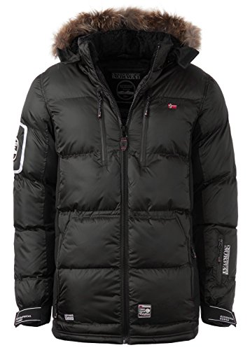 Geographical Norway danone Men 001 Chaqueta de Invierno (Negro, S)