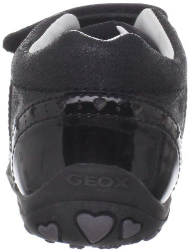 Geox Baby Bubble - Zapatos de primeros pasos de cuero niña, color negro, talla 22