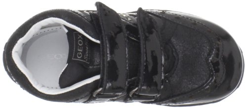 Geox Baby Bubble - Zapatos de primeros pasos de cuero niña, color negro, talla 22