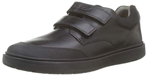 Geox J RIDDOCK BOY F Zapatos De Uniforme Escolar Niños, Negro (Black), 31 EU