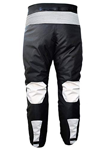 German Wear – Pantalones de motorista Cordura Textiles Pantalón de Motorista Combi Pantalón, negro/gris