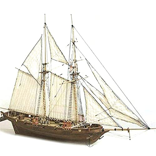 GJCrafts Modelos de Barcos de Madera, DIY Barco Conjunto Modelo Kits Clásico Madera Vela Barcos Escala Modelo Decoración Regalos para niños Juguetes