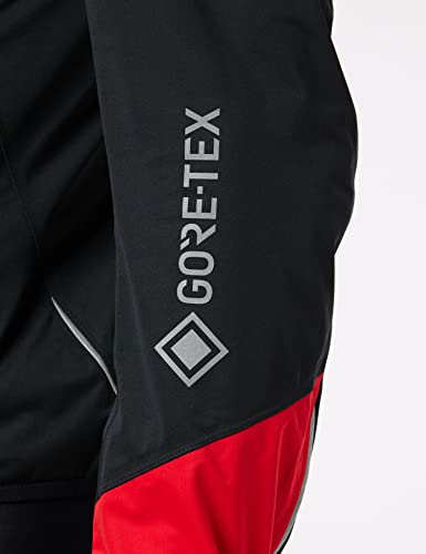 GORE WEAR C5 Chaqueta de ciclismo de hombre GORE-TEX, M, negro/rojo