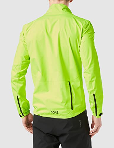 GORE WEAR Chaqueta de ciclismo para hombre, GORE-TEX PACLITE, L, Amarillo neón