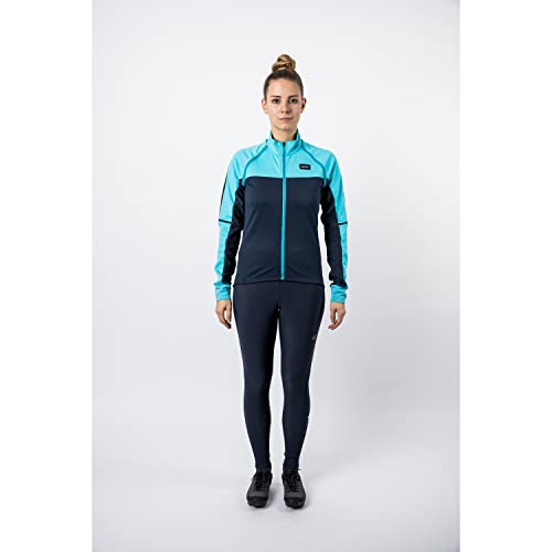 GORE WEAR Chaqueta Phantom para mujer, GORE-TEX INFINIUM, 38, Orbit Blue (Azul oscuro)/Scuba Blue (Azul turquesa)