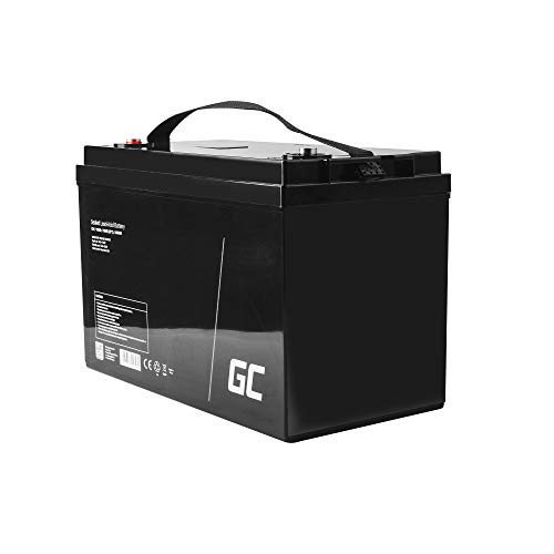 Green Cell Recambio de Batería Gel AGM 12V 100Ah Rechargeable Pila Sellada de Plomo ácido batería sin Mantenimiento Batería de Reemplazo para Carro de Golf Solar Sillas de Ruedas