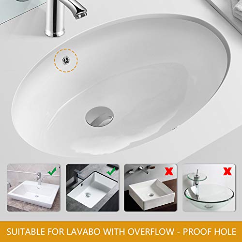 GRIFEMA G104 Click-Clack - Desagüe Universal, Válvula para Lavabo, Crome, Plata, S [Exclusivo en Amazon]