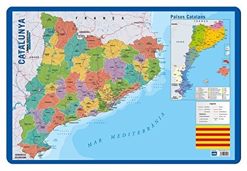 Grupo Erik Editores Lamina Educativa Catalan Mapa Catalunya