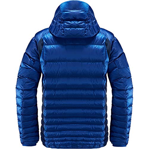 Haglöfs Essens Down Hood Chaqueta de Plumas, Hombre, Cobalt Blue/magnetit, L