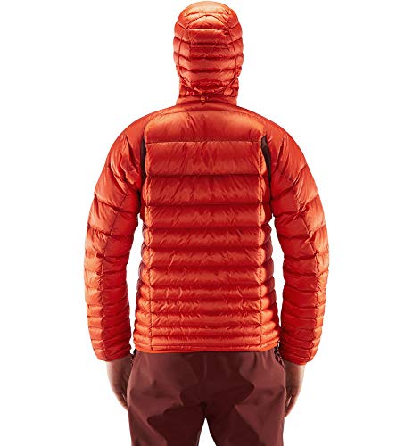 Haglöfs Essens Down Hood Chaqueta De Plumas, Hombre, Habanero/Maroon Red, XL