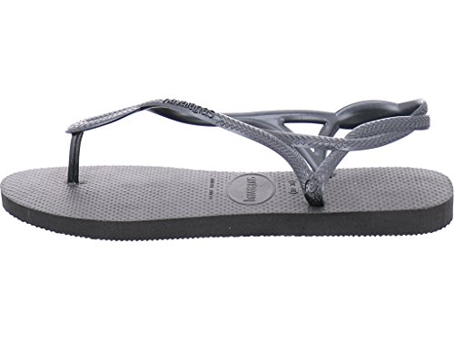 Havaianas Luna, Sandalias, para Mujer, Negro, 37/38 EU