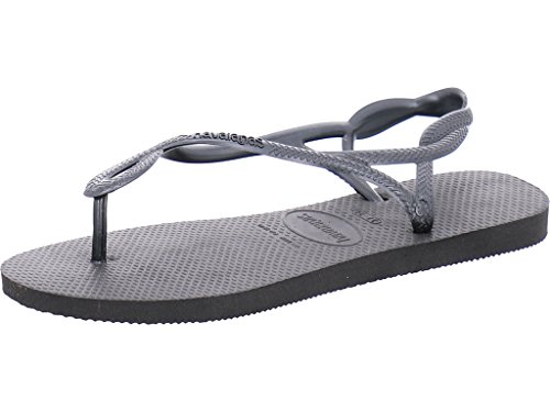 Havaianas Luna, Sandalias, para Mujer, Negro, 37/38 EU