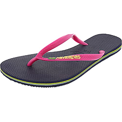 Havaianas Slim Brasil Logo, Chanclas, para Mujer, Azul Marino, 41/42 EU