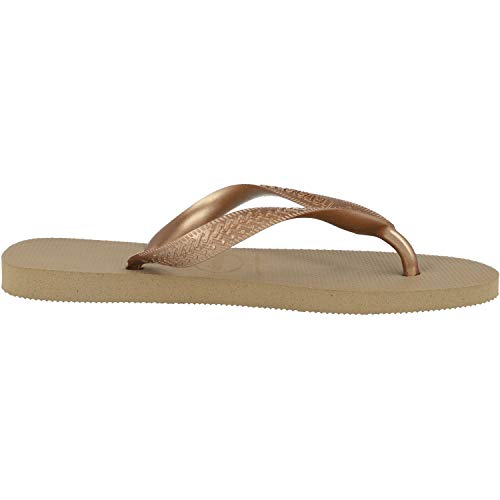 Havaianas Top Tiras, Chanclas, para Mujer, Oro Rosa, 37/38 EU