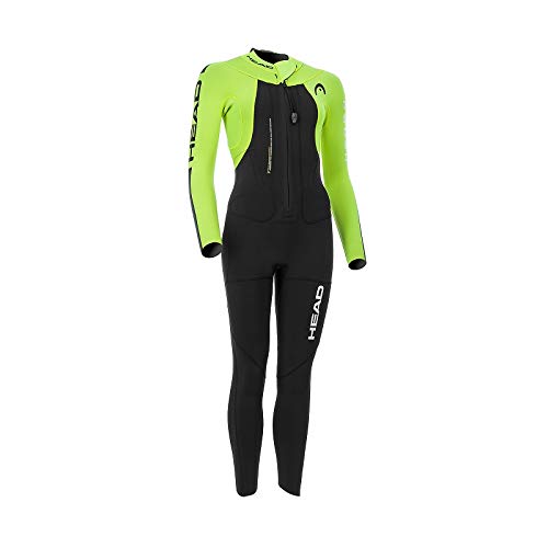 Head Swimrun Rough Lady Wetsuit 4.3.2 Traje Neopreno, Mujer, Yellow Swimming-Black, 42