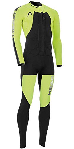 Head Swimrun Rough Man Wetsuit 4.3.2 Traje Neopreno, Hombre, Yellow Swimming-Black, 40