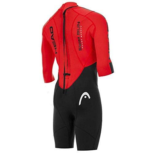 Head Swimrun Rough Shorty Man Traje Neopreno, Hombre, Black-Red, 40