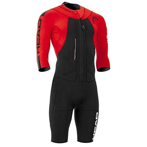 Head Swimrun Rough Shorty Man Traje Neopreno, Hombre, Black-Red, 40