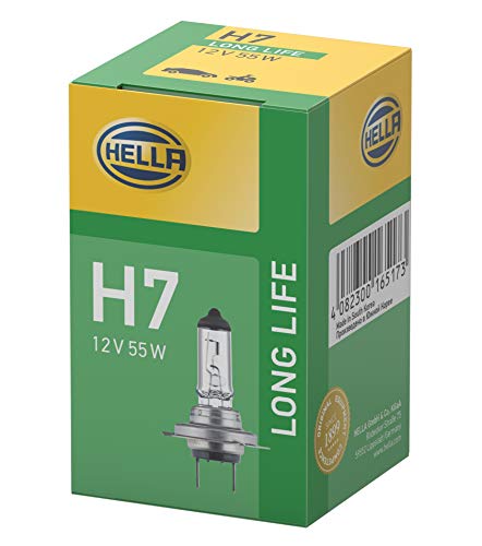 HELLA 8GH 007 157-201 Lámpara - H7 - Long Life up to 3x longer lifetime - 12V - 55W - Tipo de portalámpara: PX26d - caja - Cant.: 1