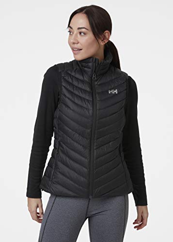 Helly Hansen Chaleco aislante de plumón para mujer, Mujer, Chaqueta, 63030, negro, extra-large